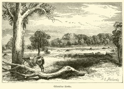 Gibraltar Rocks (gravyr) av Harden Sidney (after) Melville