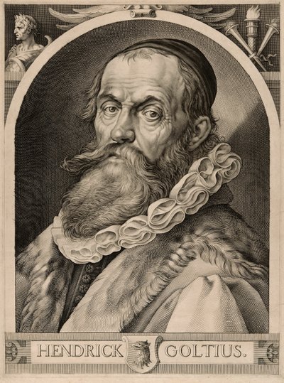 Porträtt av Hendrick Goltzius av Harmen Jansz. Muller