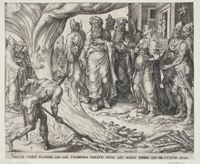Tamar fördes till avrättning och visade Judas löfte av Harmen Jansz. Muller