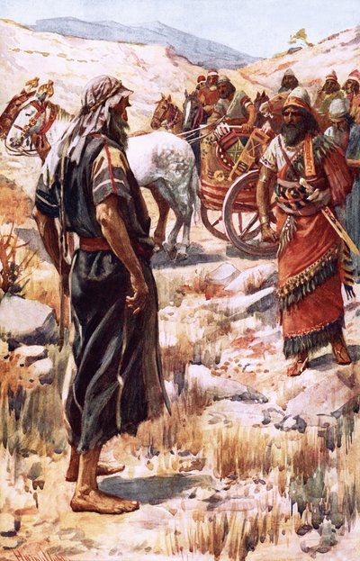 Elia och Ahab av Harold Copping