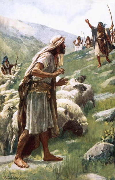 Jakob och Esau av Harold Copping