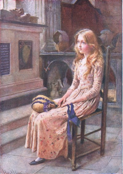 Little Nell in the Old Church, illustrationer till 