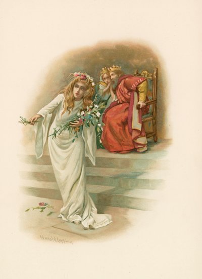 Ophelia, galen av Harold Copping