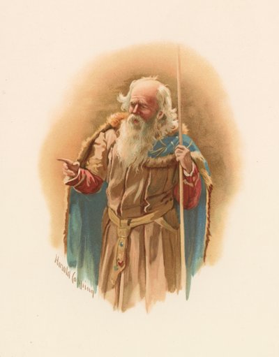 Polonius, från Shakespeares Hamlet av Harold Copping