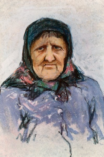 Studie av en Doukhobor-kvinna av Harold Copping