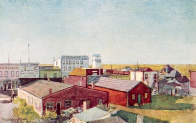 Hur en präriestad ser ut, ett hörn av Lloydminster av Harold Copping