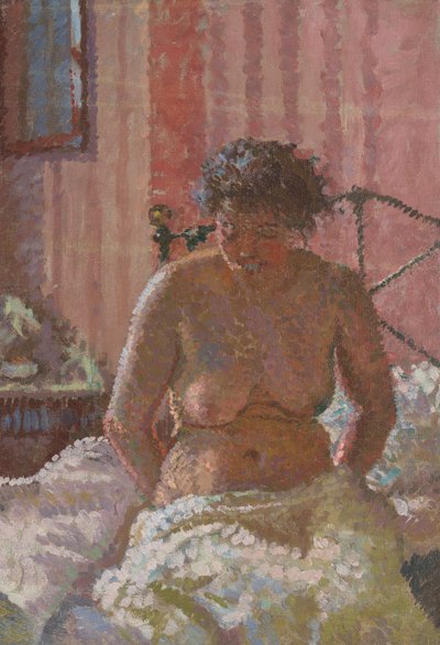 Naken i en interiör av Harold Gilman
