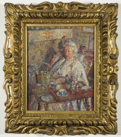 The Old Lady (olja på duk) av Harold Gilman