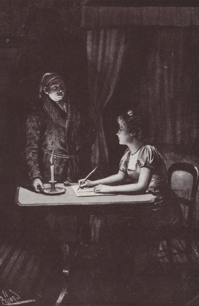 Illustration för Vanity Fair av William Makepeace Thackeray (litho) av Harold Hume Piffard