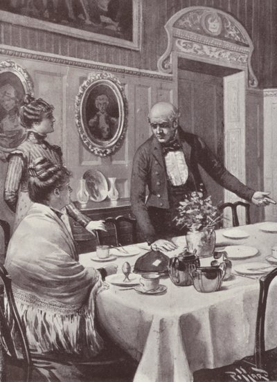 Illustration för Vanity Fair av William Makepeace Thackeray (litho) av Harold Hume Piffard