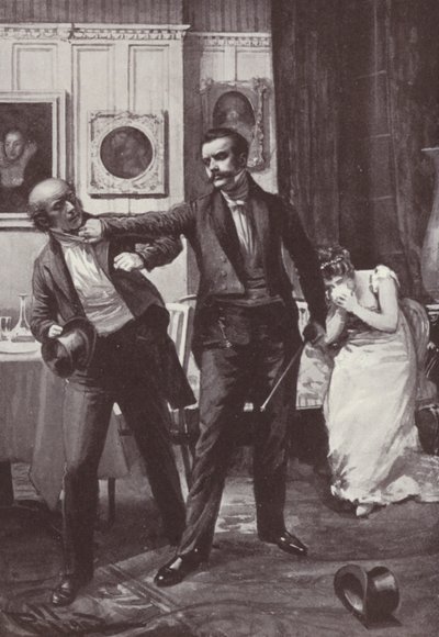 Illustration för Vanity Fair av William Makepeace Thackeray (litho) av Harold Hume Piffard