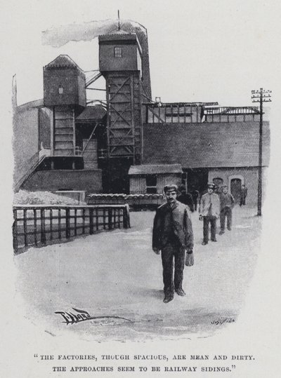 "Fabrikerna, även om de är rymliga, är elaka och smutsiga" (s/v foto) av Harold Hume Piffard