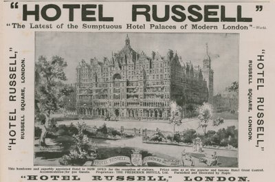 Hotel Russell, Russell Square, London av Harold Oakley