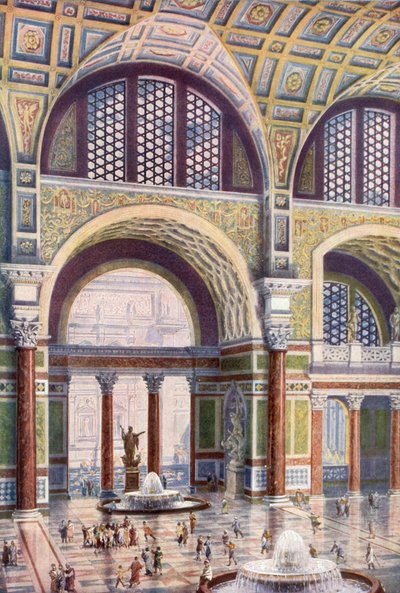 Tepidarium av Caracalla-baden i dess orörda skönhet av Harold Oakley