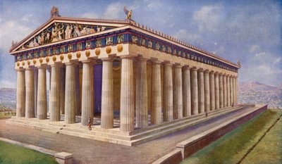 Parthenon, Atens lysande Diadem och Skattkammaren i Peerless Statuary av Harold Oakley
