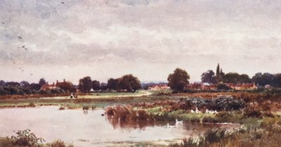 Dunsfold, nära Cranleigh (färglitografi) av Harold Sutton Palmer