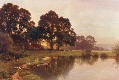 Nära Wonersh (färglitografi) av Harold Sutton Palmer