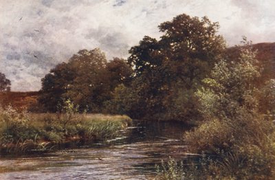 Wey vid Hankley Common, nära Tilford (färglitografi) av Harold Sutton Palmer