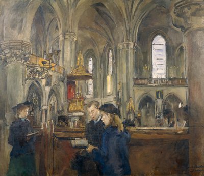 Från Trefaldighetskyrkan av Harriet Backer