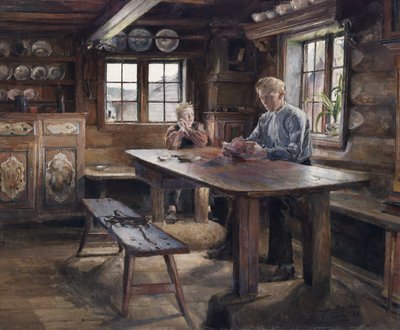 Inredning, läxor av Harriet Backer