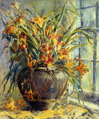 Blommigt stilleben (olja på duk) av Harriette Bowdoin