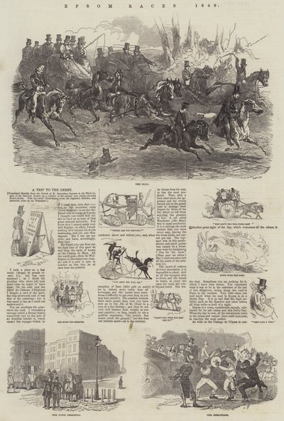 Epsom Races, 1849 av Harrison William Weir