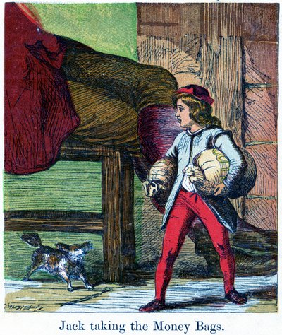 Jack tar pengapåsarna från jättens slott, 1867 (chromolitho) av Harrison William Weir