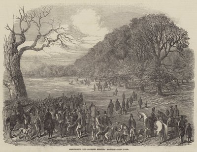 Spelthorne Club Coursing Meeting, Hampton Court Park av Harrison William Weir