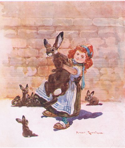 En armfull (färg litho) av Harry Rountree
