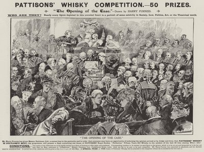 Annons, Pattisons Whisky (gravyr) av Harry (after) Furniss