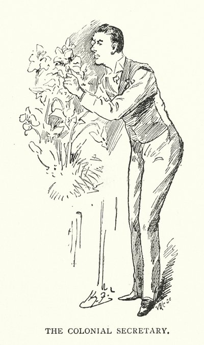 Kolonialministern (litografi) av Harry (after) Furniss