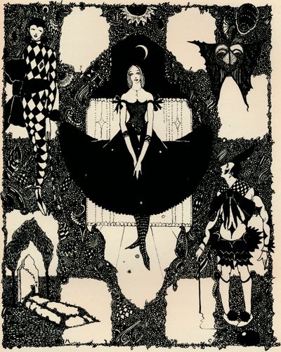 Columbine, c 1900-1930, 1925 av Harry Clarke