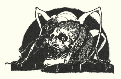 Edgar Allan Poe: Designmotiv (litografi) av Harry Clarke