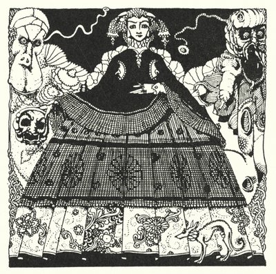 Edgar Allan Poe: Morella (litografi) av Harry Clarke
