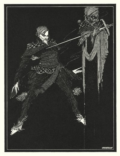 Edgar Allan Poe: William Wilson (litografi) av Harry Clarke