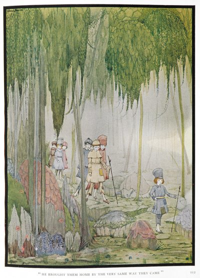 "Han tog hem dem på samma sätt som de kom." Illustration till berättelsen, 