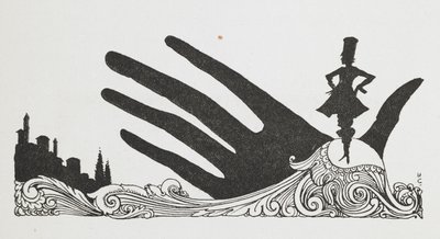 Illustration för berättelsen "lilla tummen". av Harry Clarke