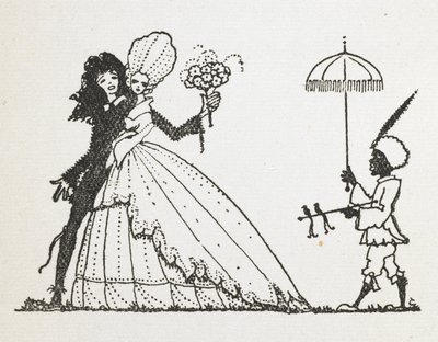 Illustration till berättelsen "fen". av Harry Clarke