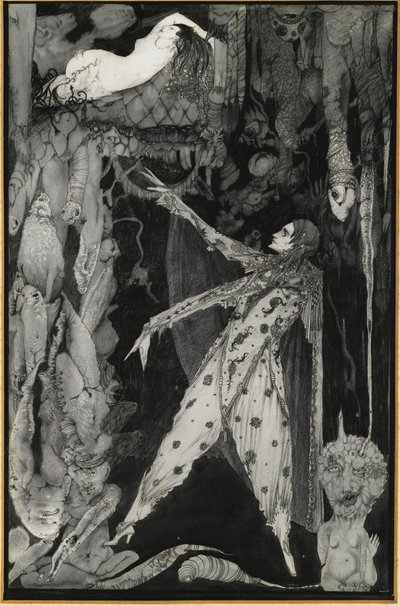 Illustration till Goethes Faust, 1924-1925 av Harry Clarke
