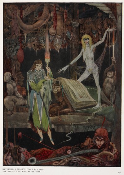 Methinks, en miljon dårar i kör, rasar och kommer aldrig att tröttna av Harry Clarke