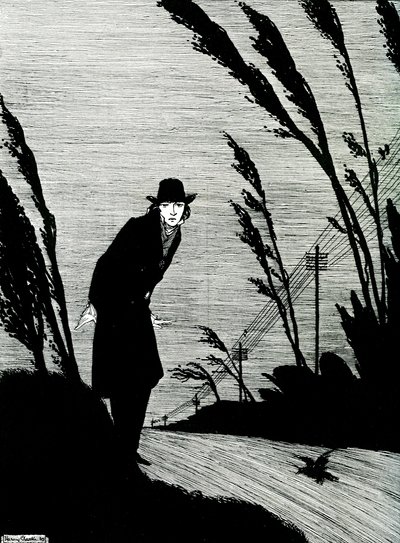 Mitt bland allt fanns ett kallvitt ansikte av Harry Clarke