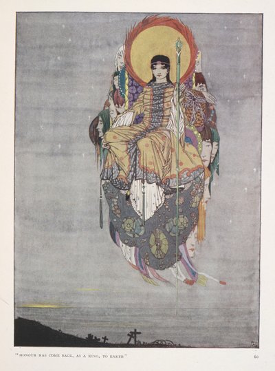 De döda. "Äran har kommit tillbaka, som kung, till jorden" av Harry Clarke