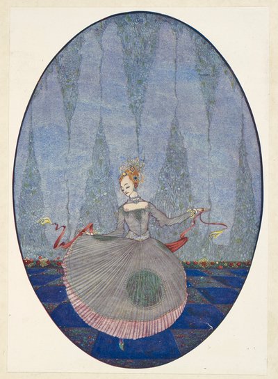 Den lilla sjöjungfrun. Dansade över golvet eftersom ingen ännu dansat. av Harry Clarke