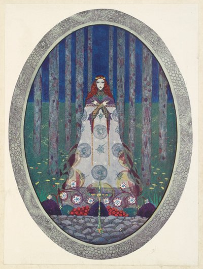 Marskungens dotter. Hon var återigen en vacker jungfru. av Harry Clarke
