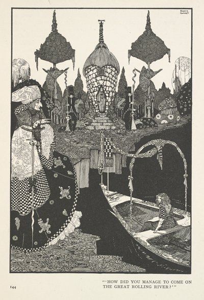 Snödrottningen. Hur lyckades du komma på den stora böljande floden? av Harry Clarke