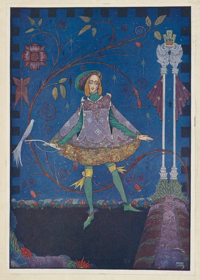 Svinhjorden. På prinsens fars grav växte en rosenbuske, illustration från 