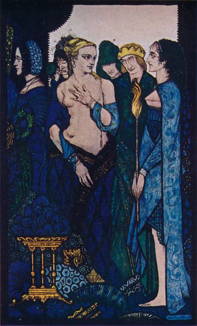Vi döpte Lucrezia Crivelli och Titians Lady, c1910 av Harry Clarke