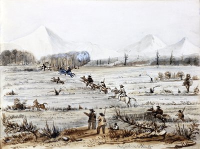 Rävjakt, Magellans sund (Chile) av Harry Edmond Edgell