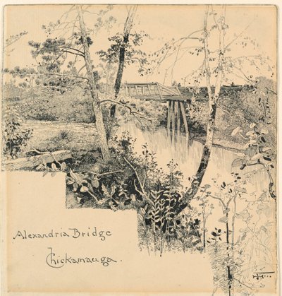Alexandria Bridge, Chickamauga av Harry Fenn