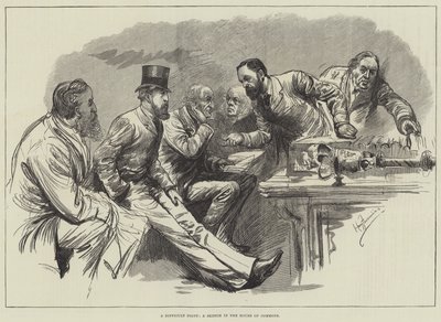 En svår punkt, en skiss i underhuset av Harry Furniss